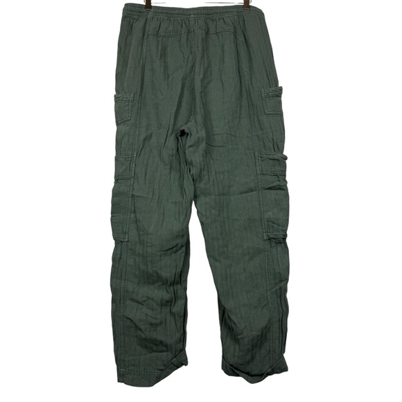 Free People Olive Green Straight Leg Pants - Picture 3 of 6